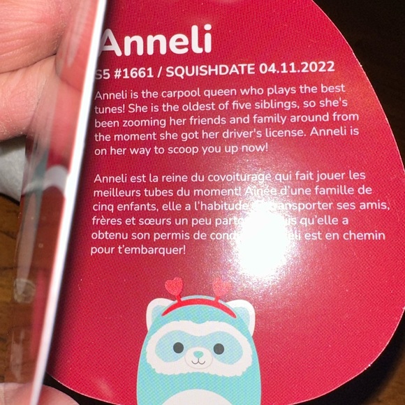 First to Market Anneli the Ferret 2023 Valentine’s Day 5 inch Squishmallow - Picture 3 of 5